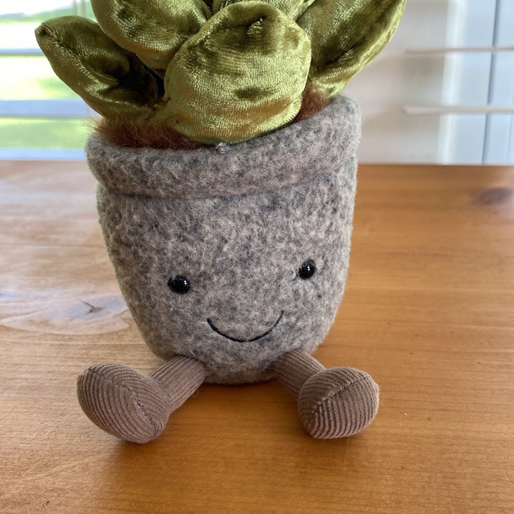 Jellycat Silly Succulent Jade Stuffed Plant Toy - Retired - Picture 5 of 9